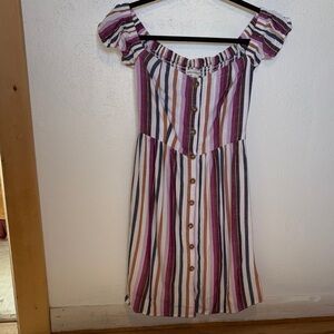 Aeropostale Multicolor Striped Dress